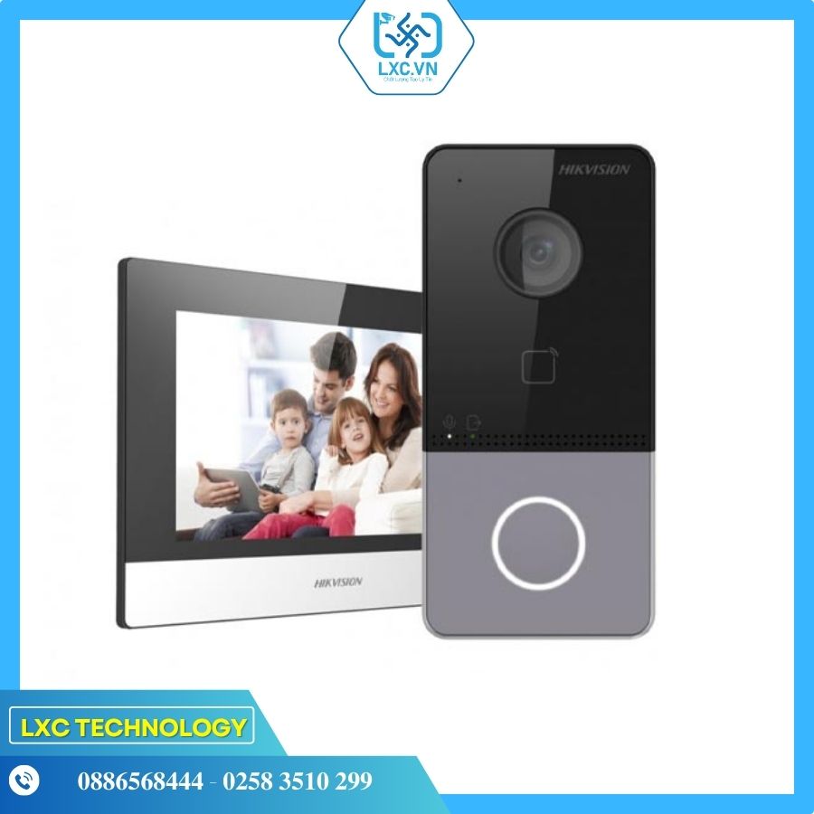Bộ điện thoại gọi cửa có thu hình SH-KIS6613-WTE ((gồm 1c màn DS-KH6320-WTE1 + 1c nút DS-KV6113-WPE1(B)(C)+ 2c nguồn)