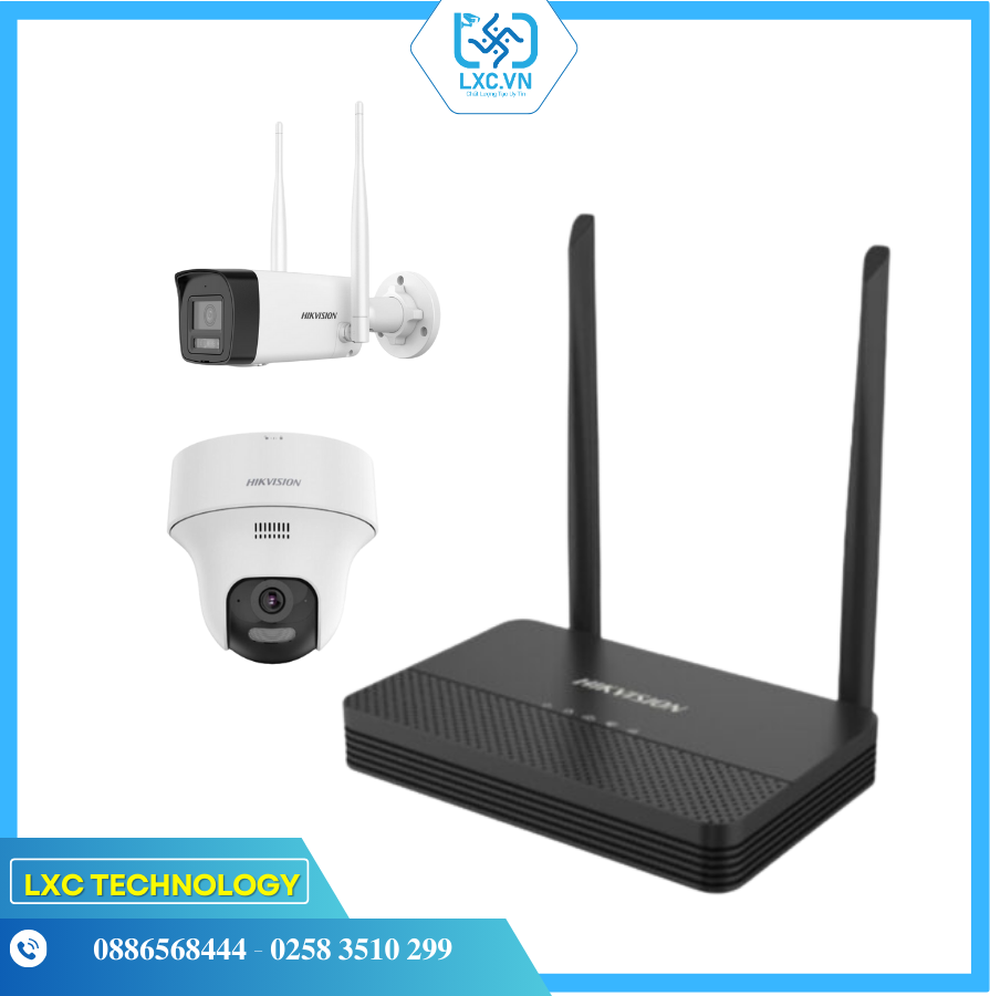 Bộ KIT WIFI 2 camera 2MP (DS-J142I(STD)/NKS422W02H ) | Chính hãng