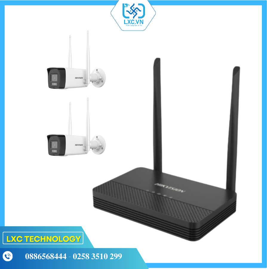 Bộ KIT WIFI 2 camera 2MP ( DS-J142I(STD)/NKS422W0H ) | Chính hãng