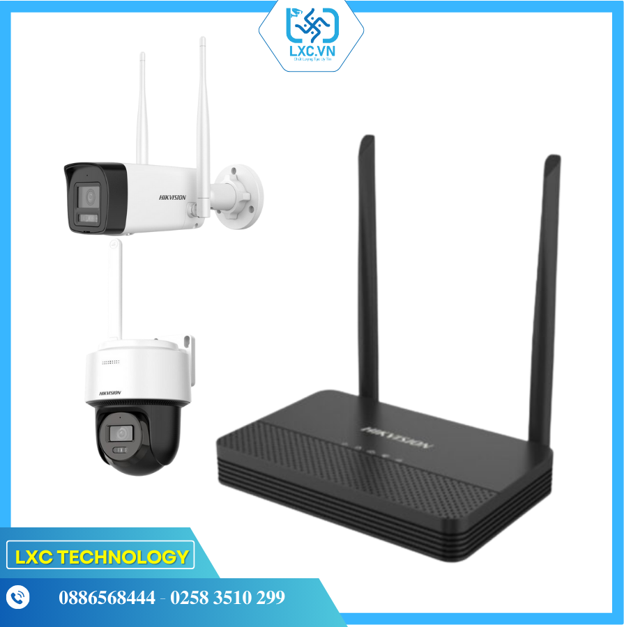 Bộ KIT WIFI 2 camera 2MP ( DS-J142I(STD)/NKS424W02H ) | Chính hãng