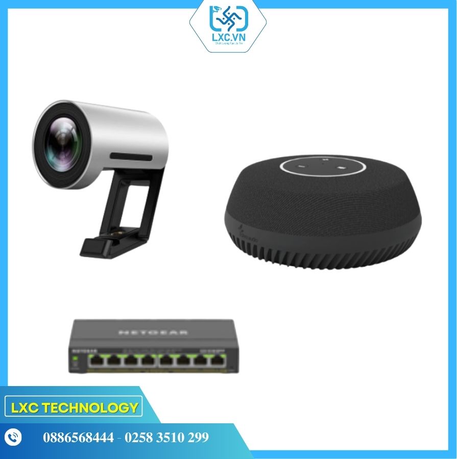 Bộ thiết bị hội nghị SmallY2 (Yealink UVC30 + Shure Stem Table + Switch POE) | Chính hãng
