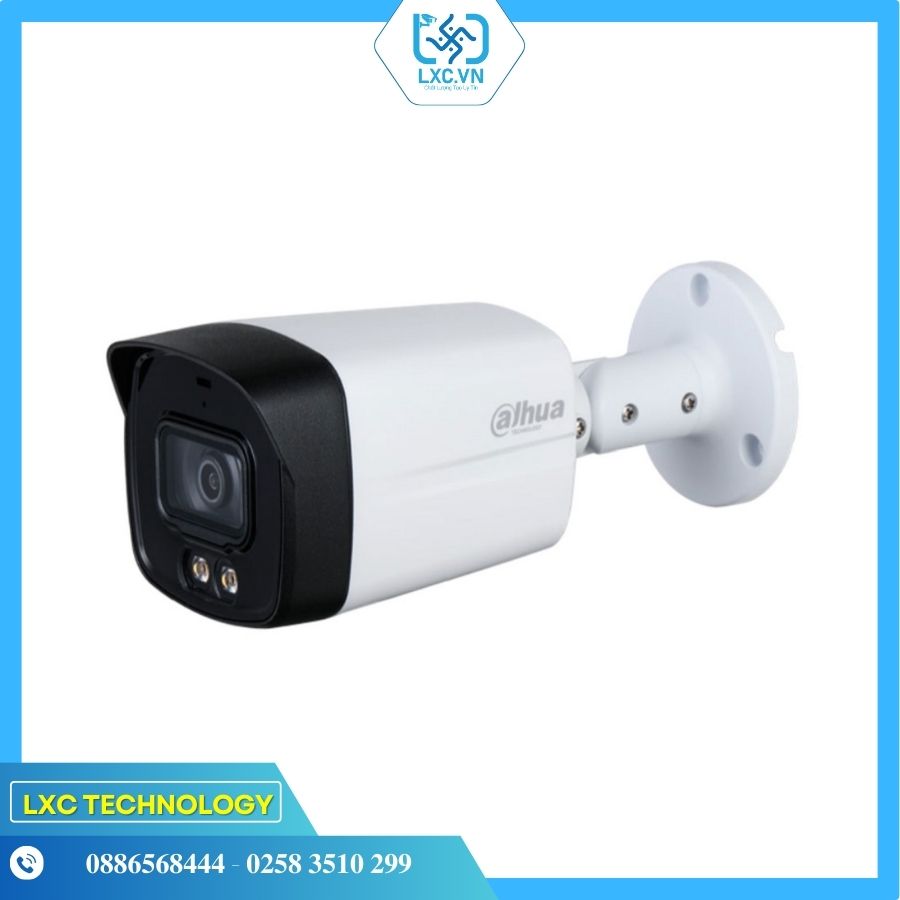 Camera Analog HDCVI 2MP Full Color DAHUA DH-HAC-HFW1239TLMP-A-LED-S2 I Chính hãng