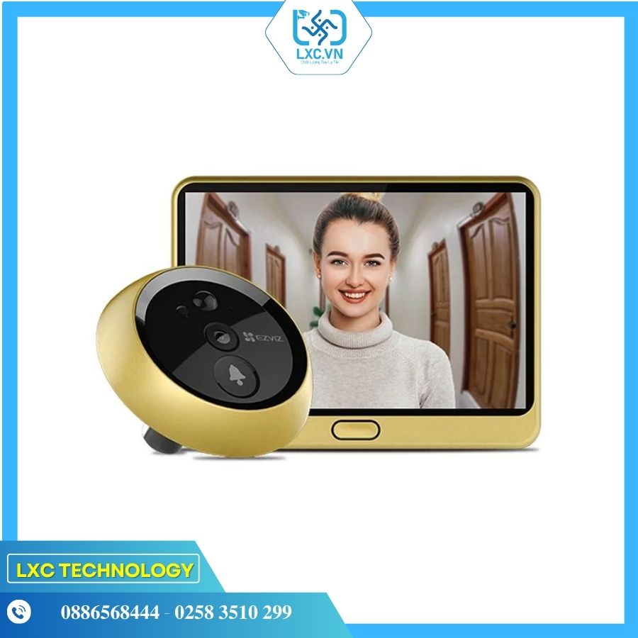 Chuông cửa không dây EZVIZ DP2C Gold I Chính hãng