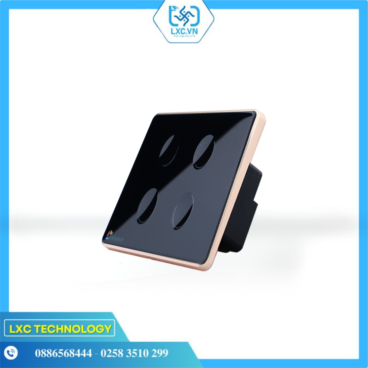 Công Tắc Thông Minh Ble Kính Lõm