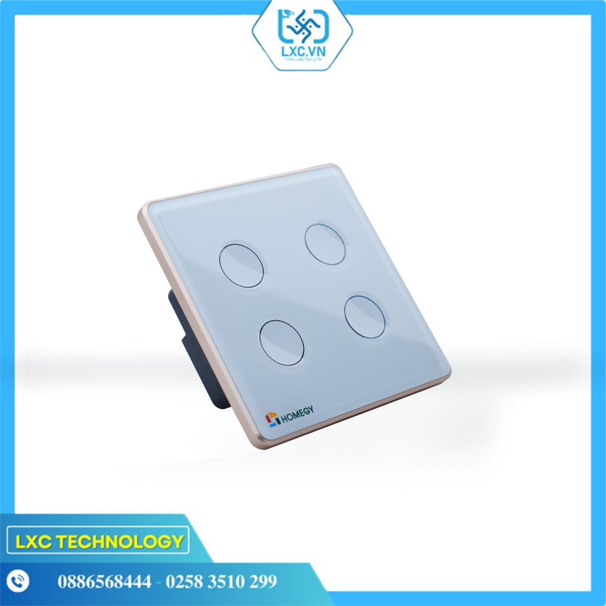 Công Tắc Thông Minh Wifi Kính Lõm