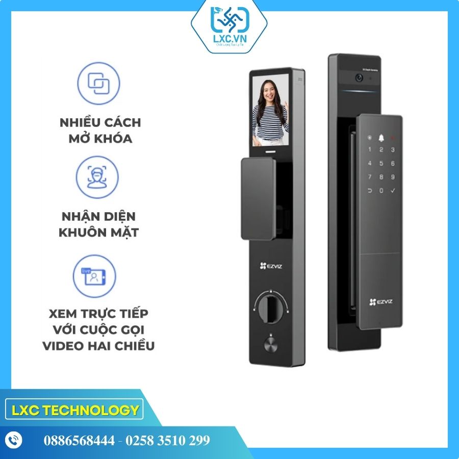 Khóa cửa thông minh nhận diện khuôn mặt Ezviz DL50 FVS I Chính hãng