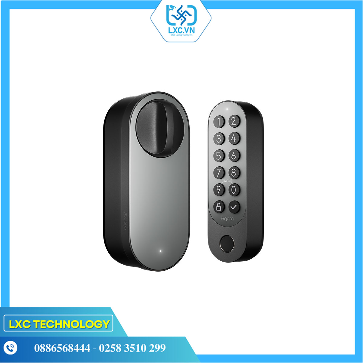 Khóa cửa thông minh U200 (Đen/ Bạc/ Trắng)