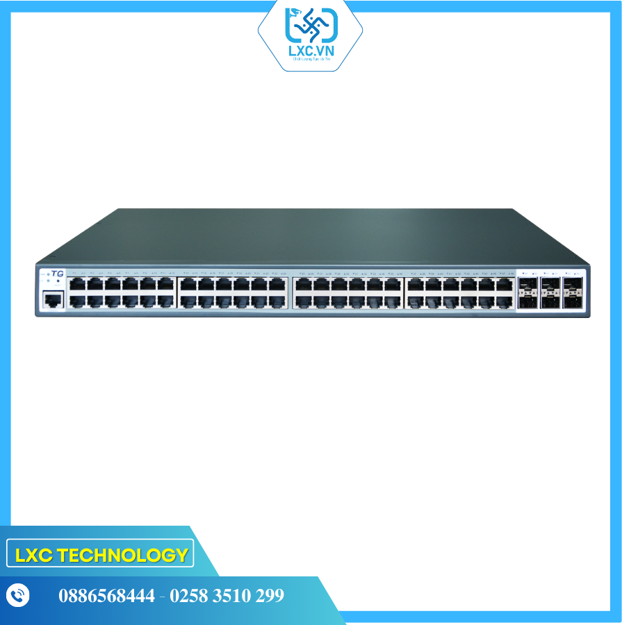SWITCH LAYER 2 48 CỔNG RJ45 + 6 UPLINK 1G SG2554 | Chính hãng