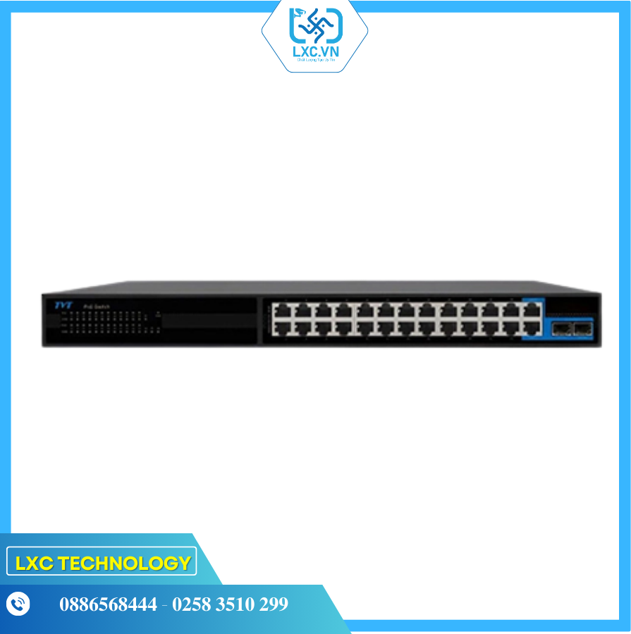 Switch POE 24 cổng + 4UPLINK (2RJ45 + 2 SFP ) TD-B2224S1-PGA | Chính hãng