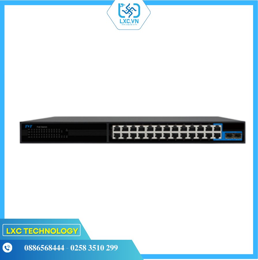Switch POE 24 cổng + 4UPLINK (2RJ45 + 2 SFP ) TD-B2224S1-PGS | Chính hãng