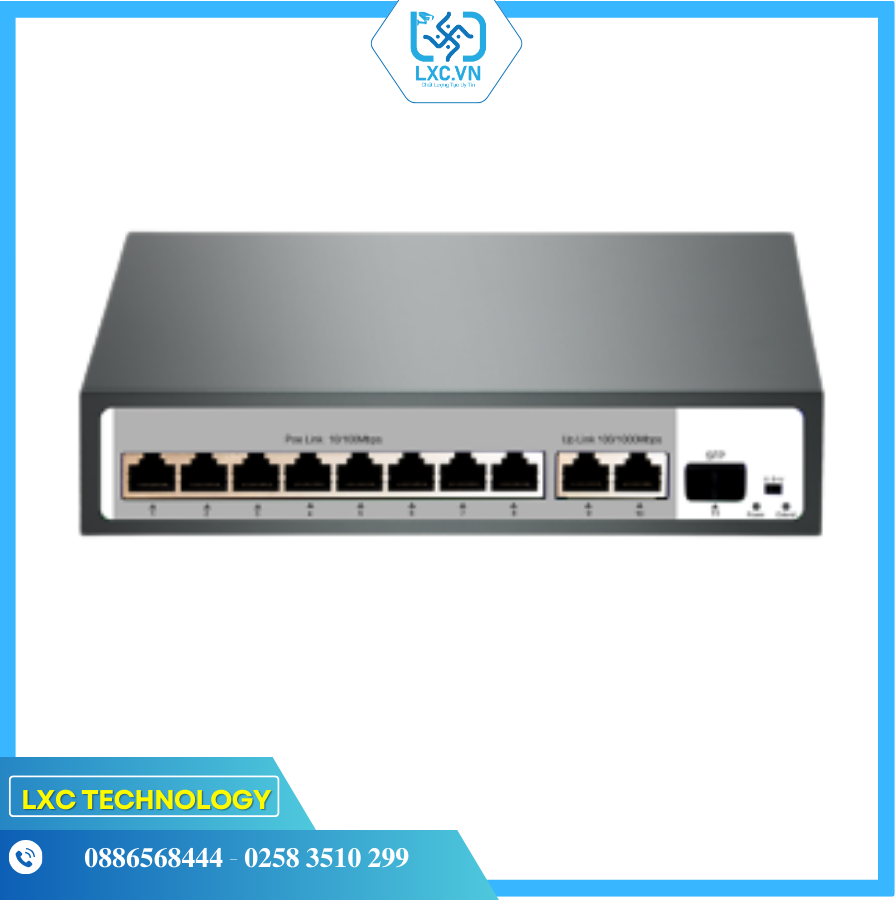 SWITCH POE 8 CỔNG + 3 UPLINK ( 2 RJ45, 1 SFP) SG1211P  | Chính hãng