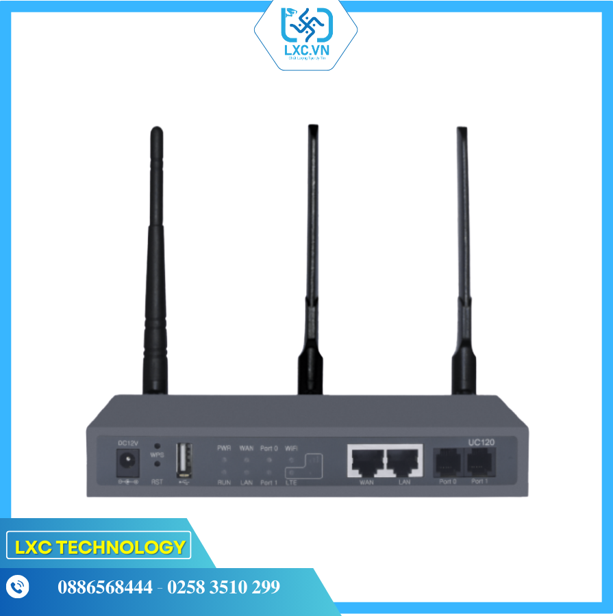 Tổng đài IP Dinstar UC120 | Chính hãng