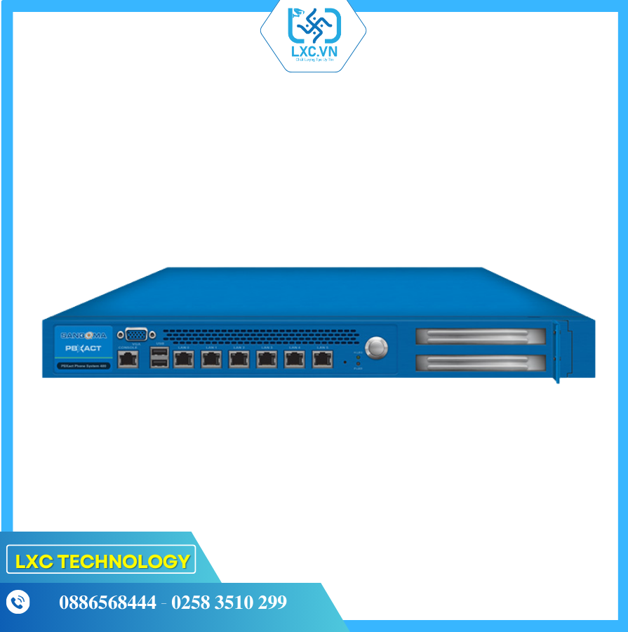 Tổng đài IP SANGOMA PBXACT UC 400 / 150 Simultaneous Calls | Chính hãng