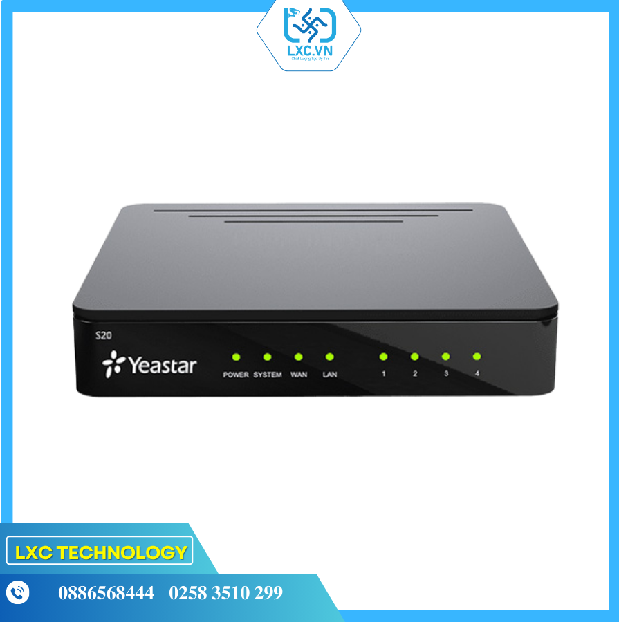 Tổng đài IP YEASTAR S20 20 User 10 Concurrent calls | Chính hãng
