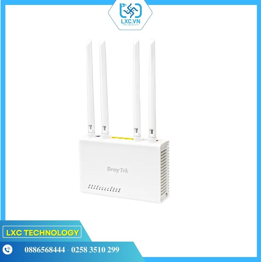 Vigor1100ax High Throughput SMB VPN Router Wi-Fi AX3000 GPON Router - Router GPON dành cho Doanh Nghiệp SMB, Nhà hàng, Quán Cafe - Chịu Tải 100-120 User | Chính hãng