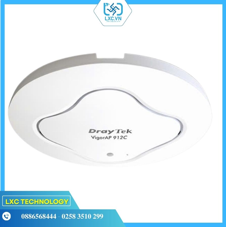 VigorAP912C Access Point Ốp trần Dual-Band, AC1200 Wave 2 MU-MIMO, tích hợp công nghệ MESH  | Chính hãng